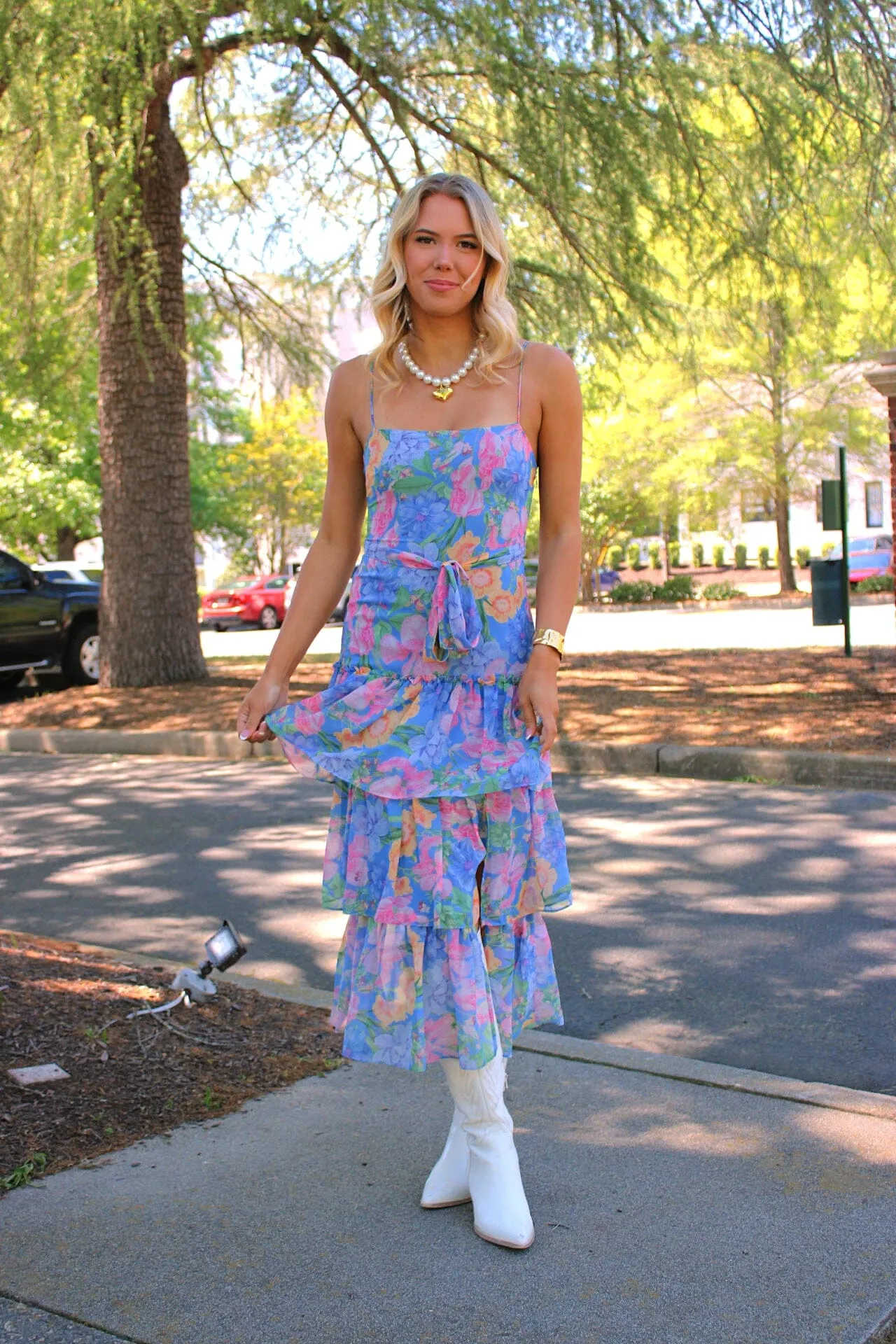 Marin Floral Midi Dress