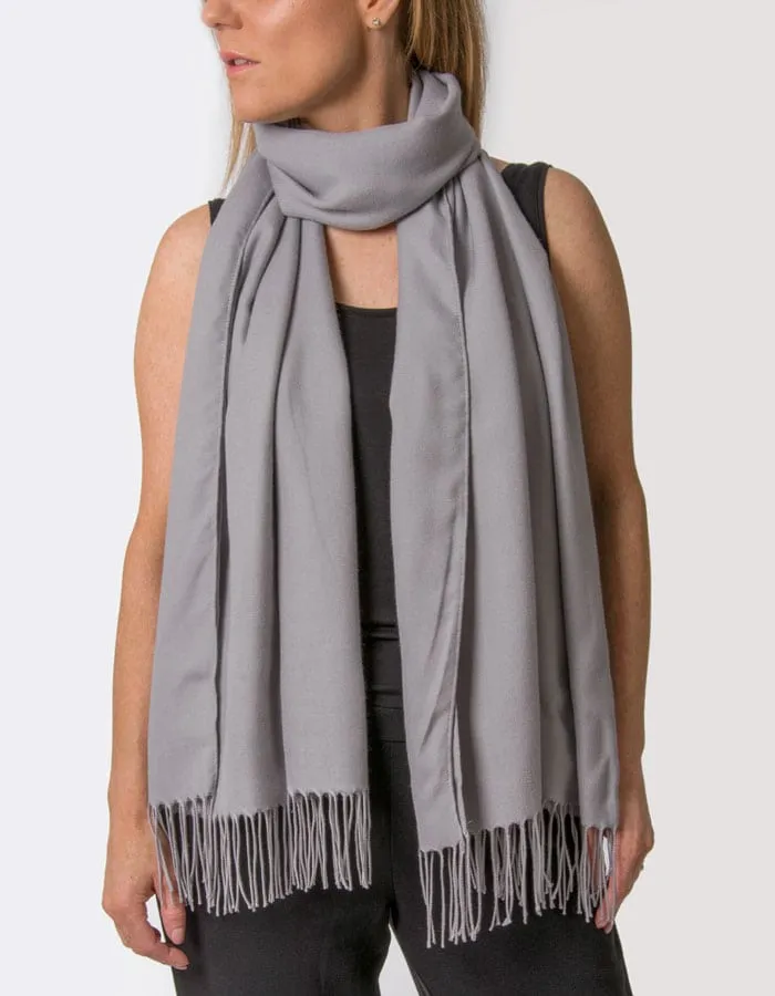 Mid Grey Pashmina