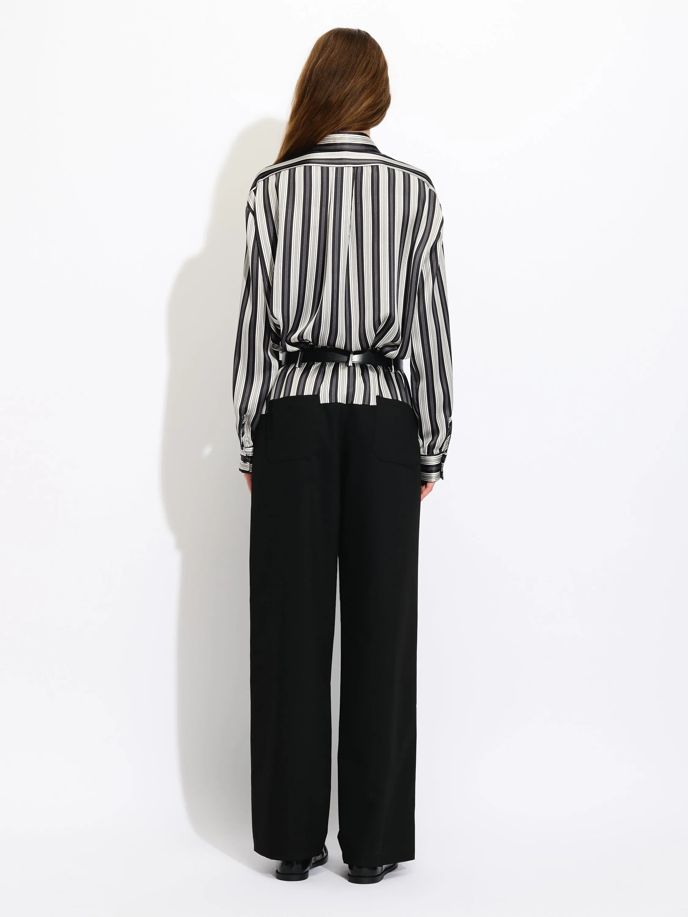 Mixed Fabric Trousers