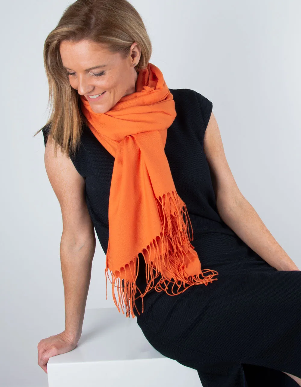 Orange Pashmina