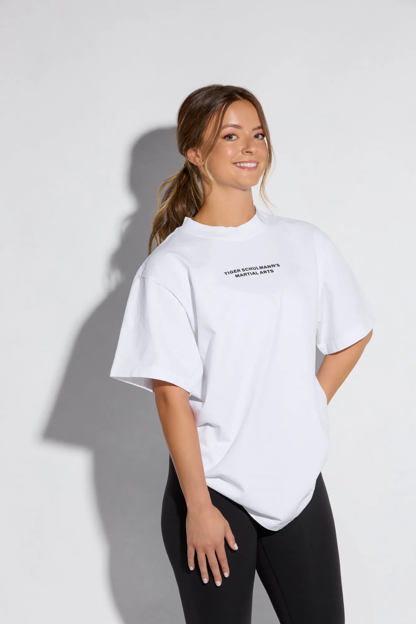 Oversized Staple Tee White