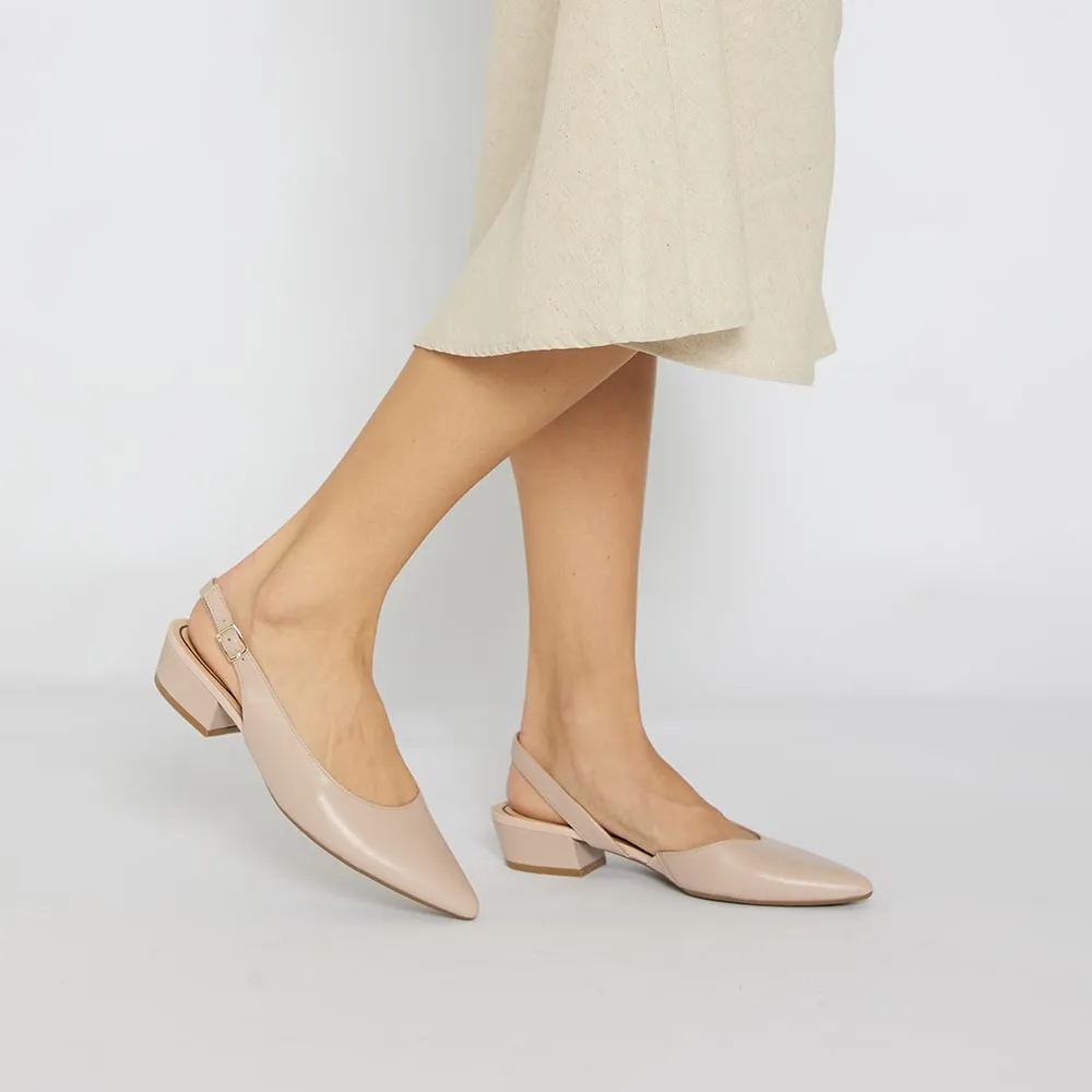 Ramsey Heel in Blush Leather