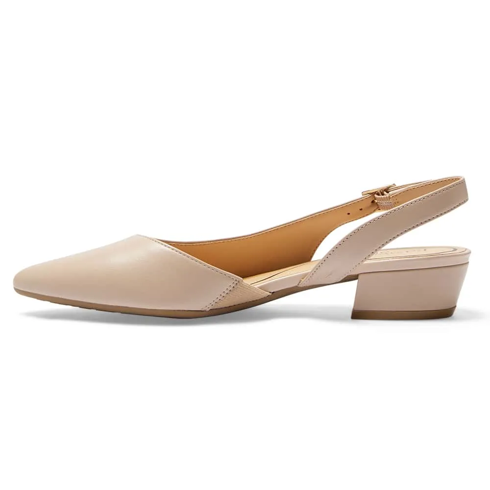 Ramsey Heel in Blush Leather