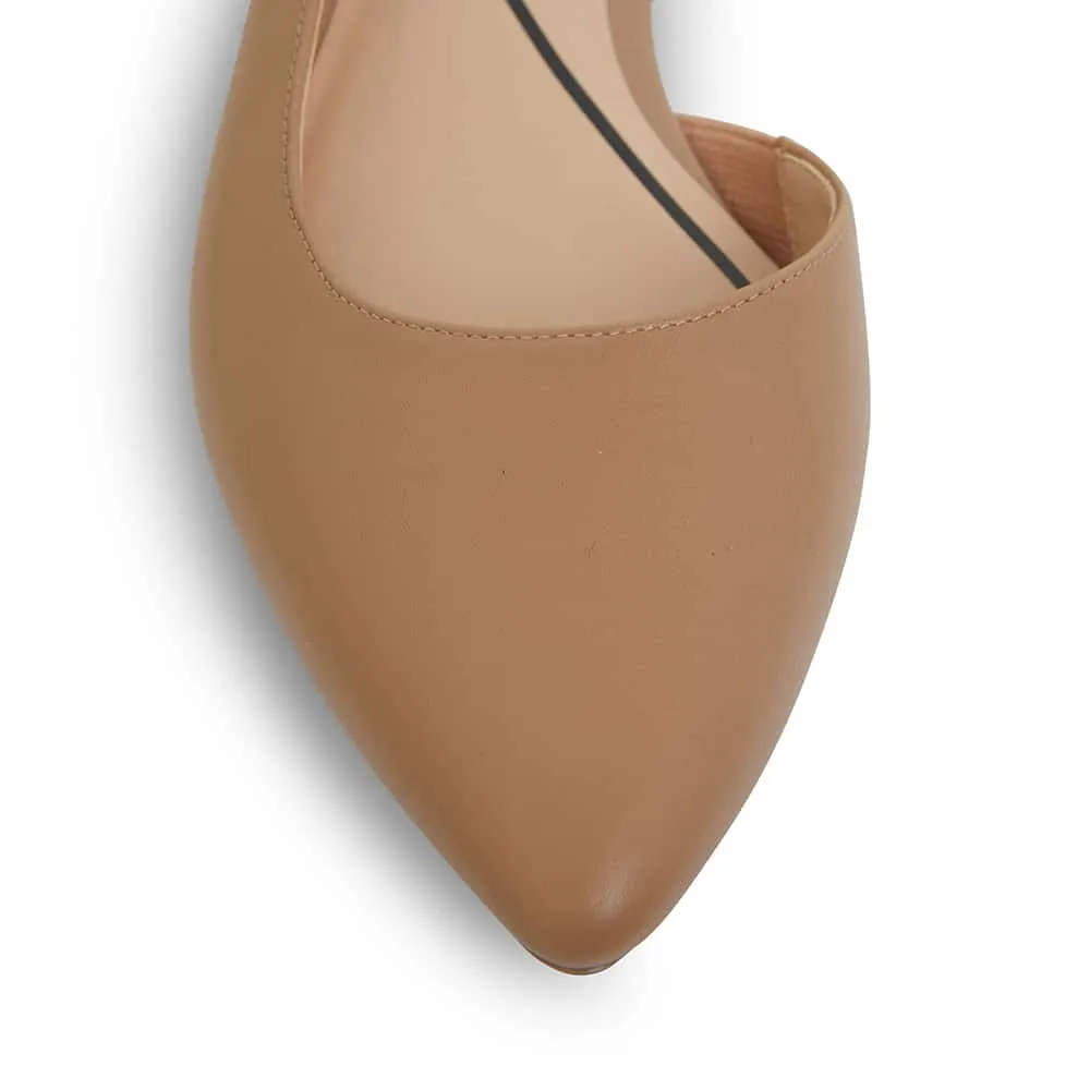 Ramsey Heel in Camel Leather