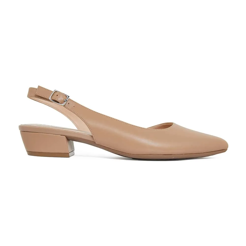 Ramsey Heel in Camel Leather