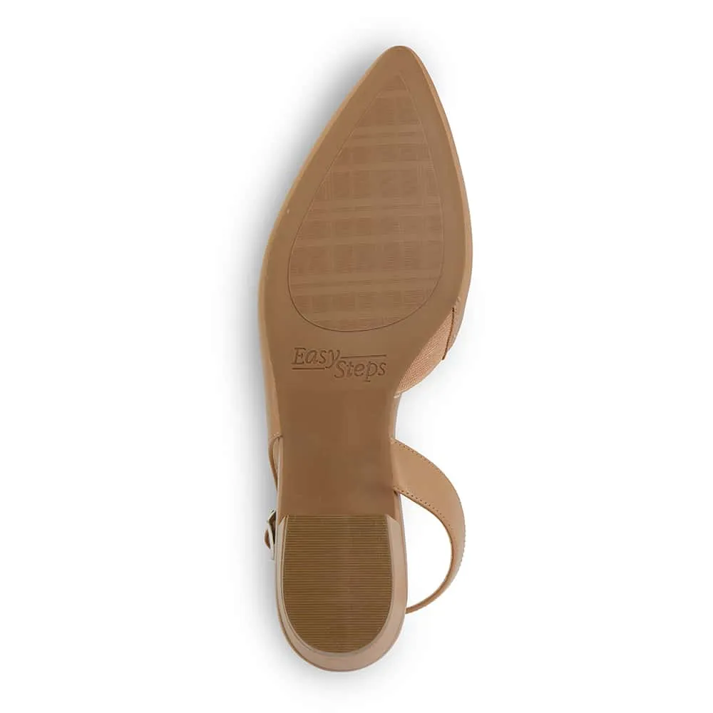 Ramsey Heel in Camel Leather