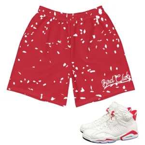 Retro 6 Red Oreo Shorts