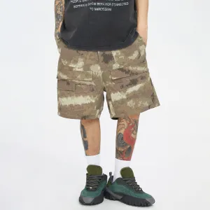 Retro Camo Cargo Shorts