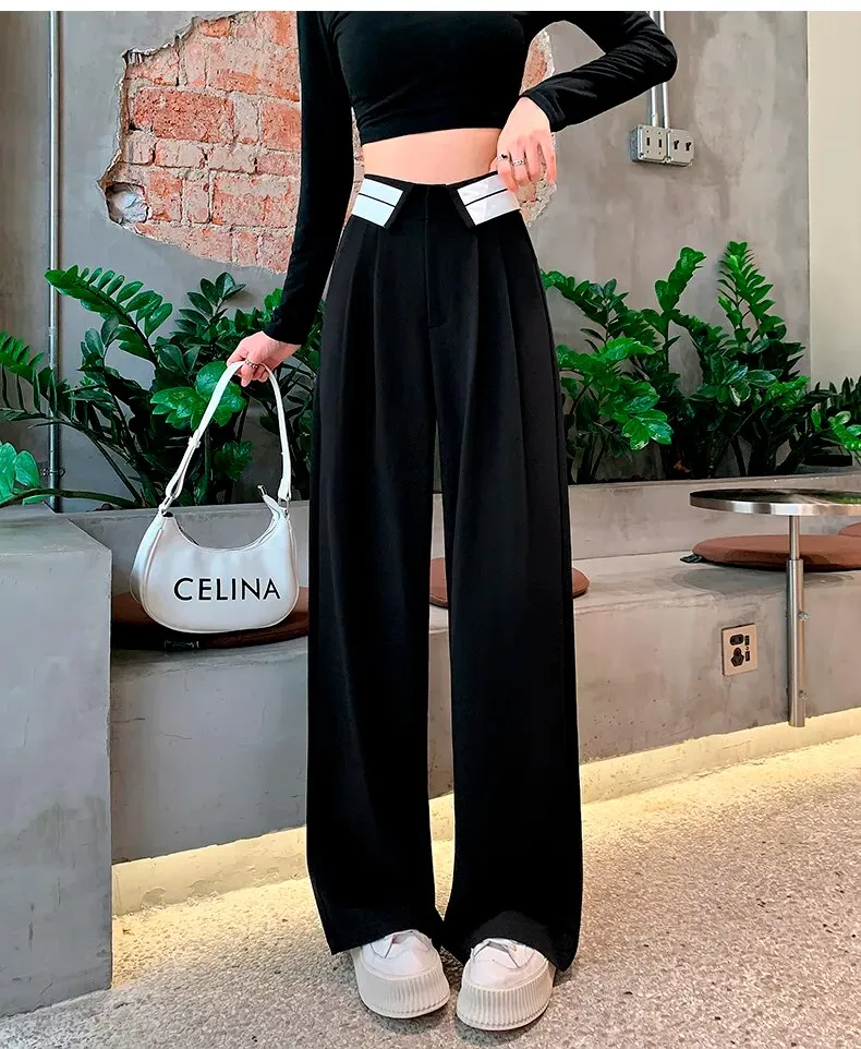 Seoul Chic Collared Belt Trousers