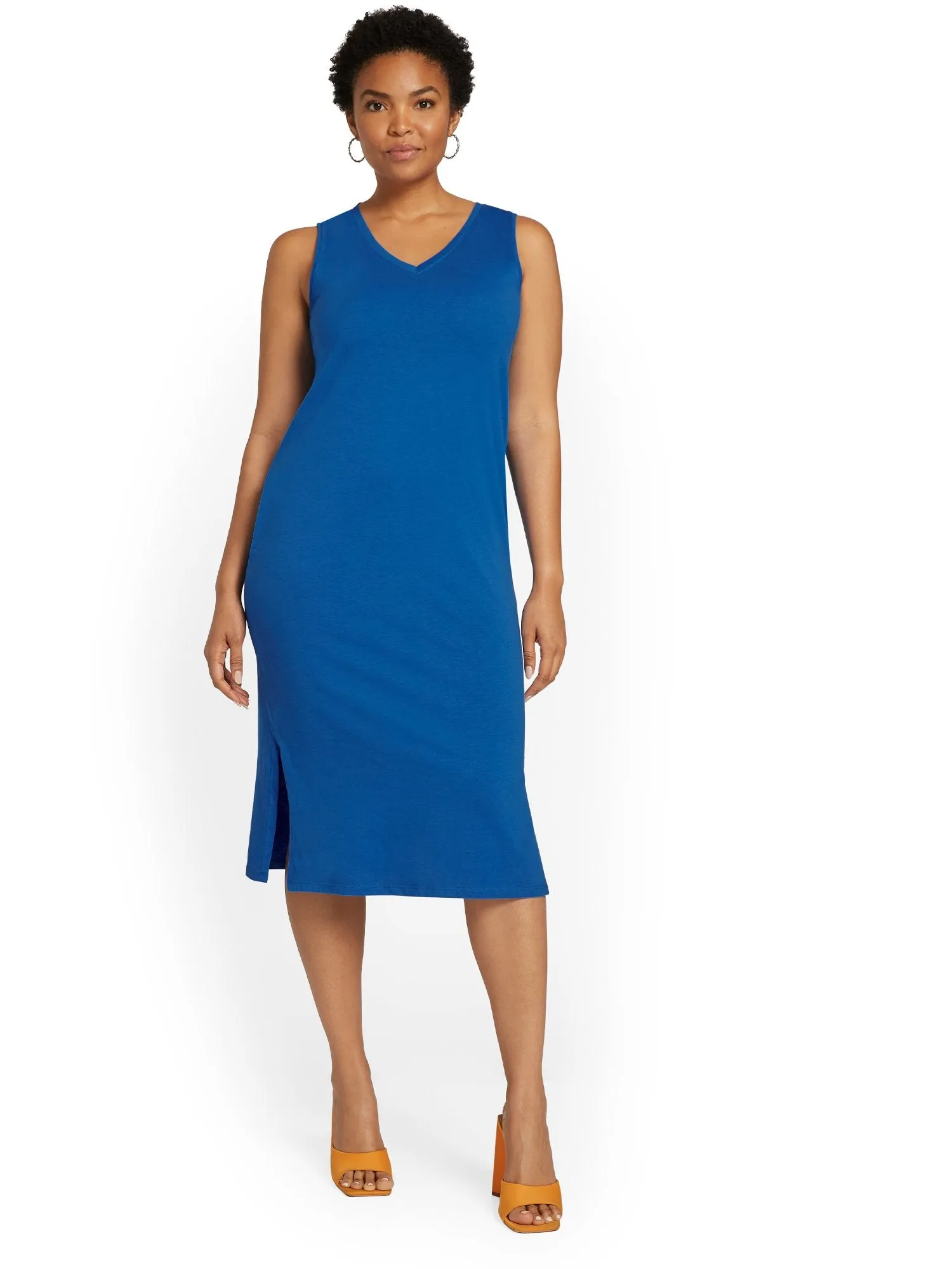 Sleeveless Tank Midi Dress