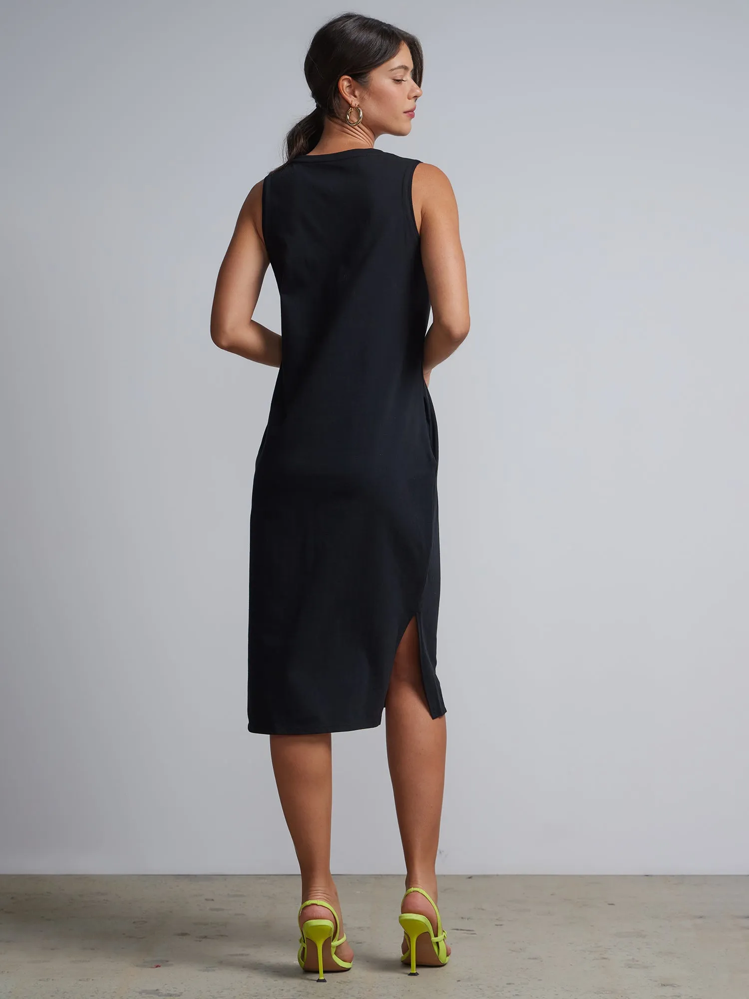 Sleeveless Tank Midi Dress