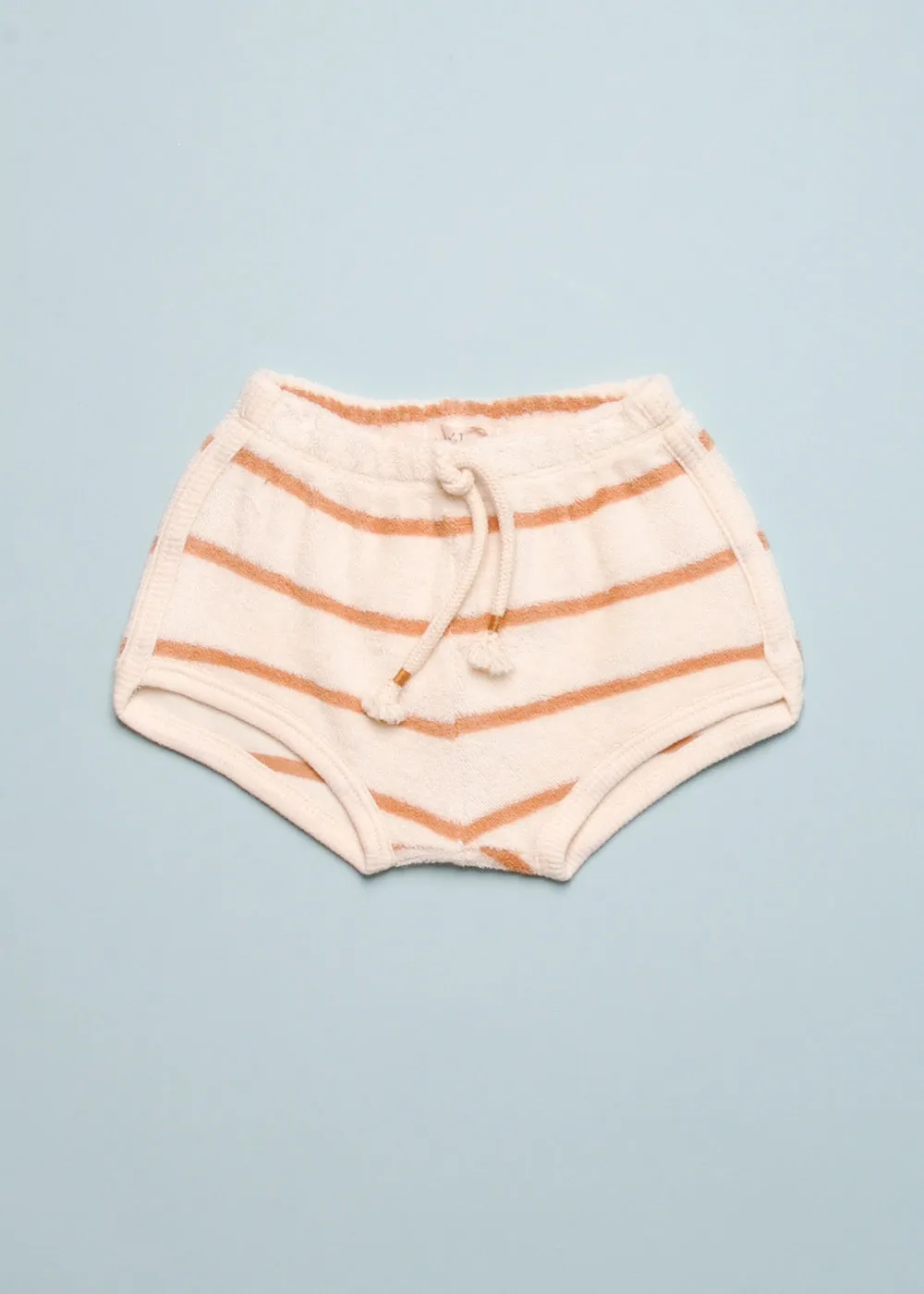 TERRY CLOTH STRIPED SHORT