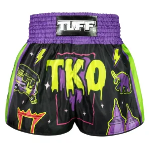 TUFF High Cut Retro Style Shorts - The TKO Night