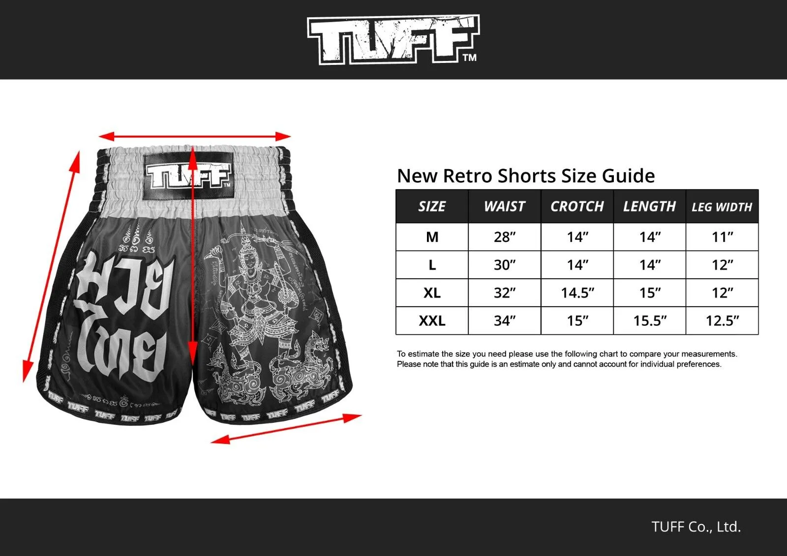 TUFF Muay Thai Shorts Tora Mori To Kingyo MSC105