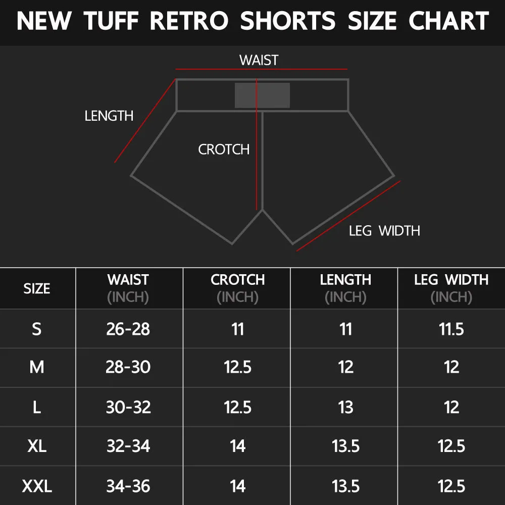 Tuff Retro Style Shorts - Dragon & Tiger