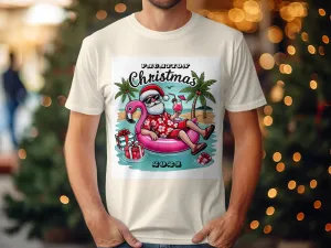 Vacation Christmas 2024 Santa Flamingo T-Shirts