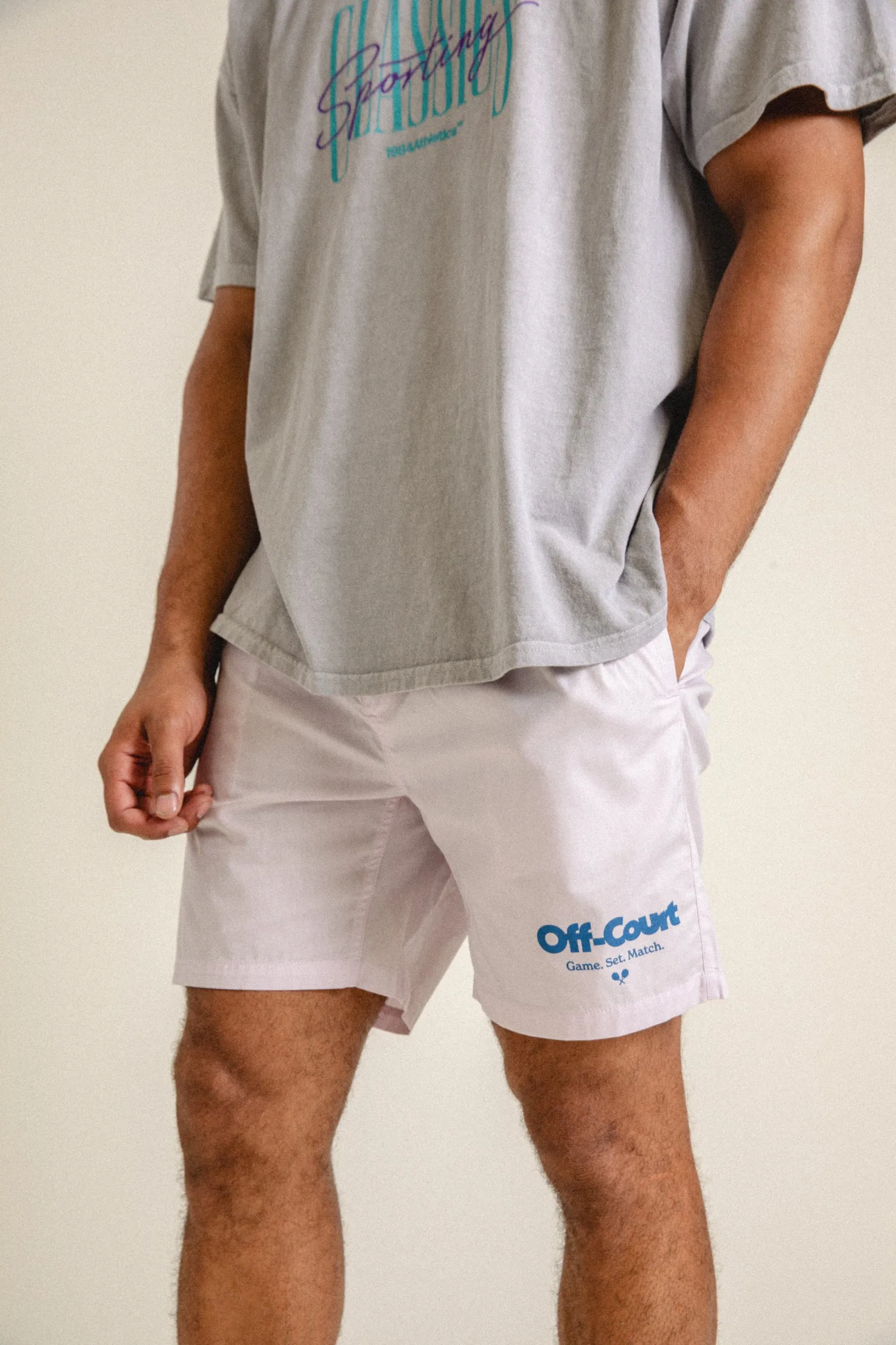 Vice 84 'Off-Court GSM' Beach Short - Light Pink