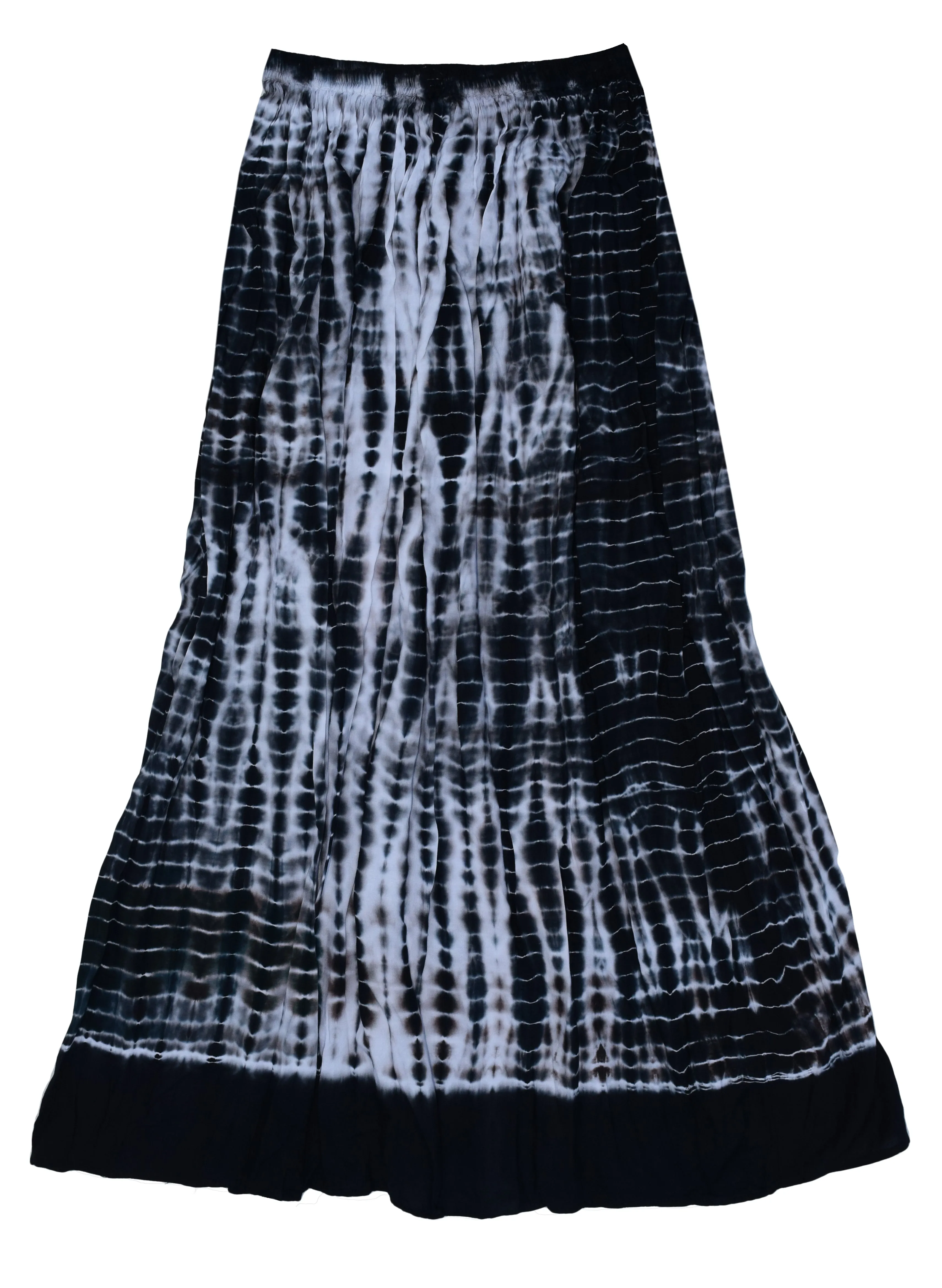 Viscose rayon Crinkled Tie n Dye Skirt