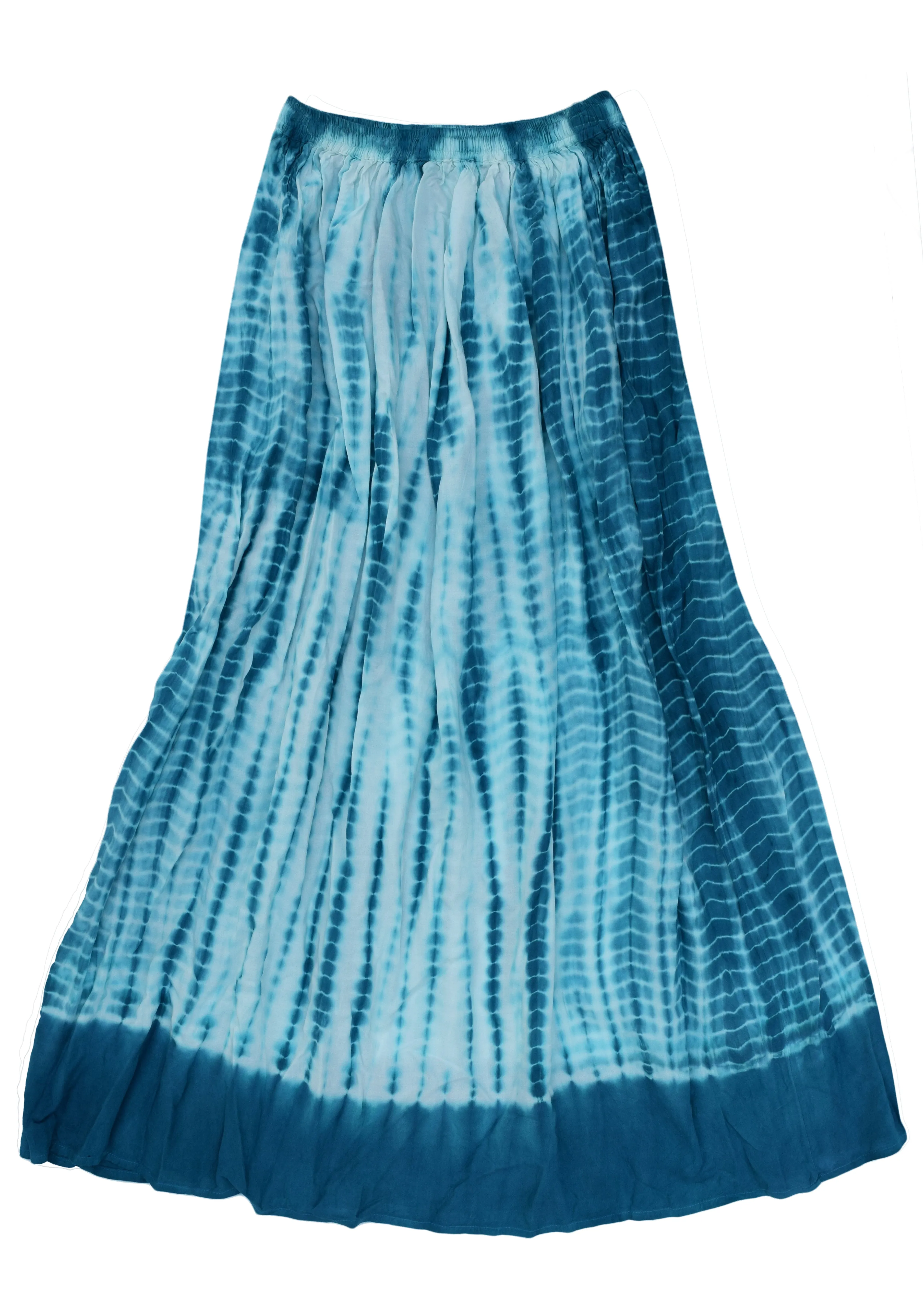 Viscose rayon Crinkled Tie n Dye Skirt