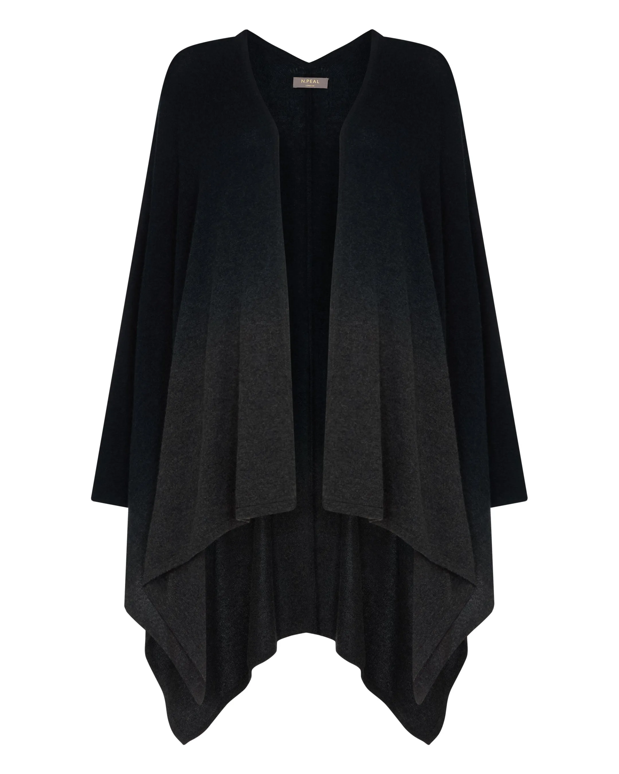 Women's Lily Ombre Cashmere Cape Navy Blue